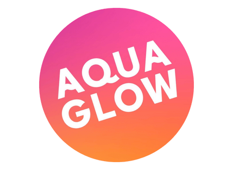 Aqua Glow drink brand logo